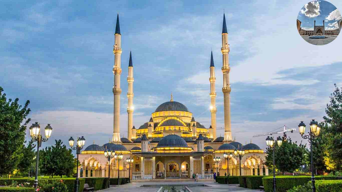 where in europe can the most muslim architecture be found?