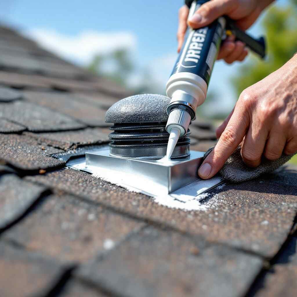 how do i stop my roof vent from leaking