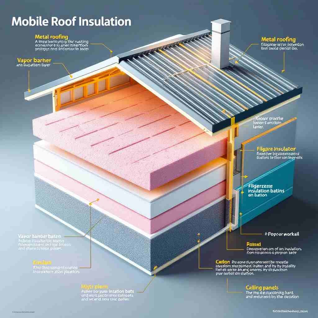 how to insulate a mobile home roof