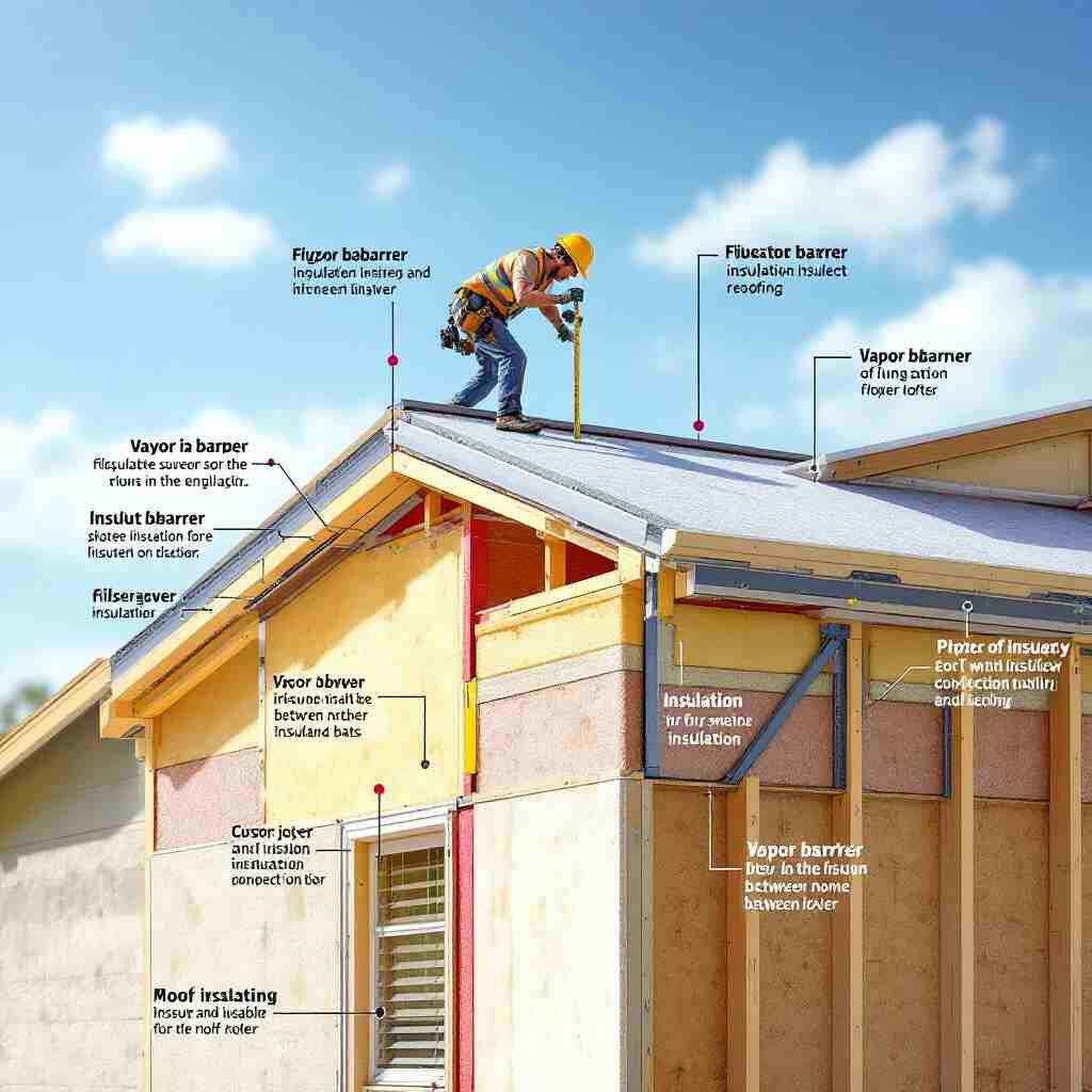 how to insulate a mobile home roof