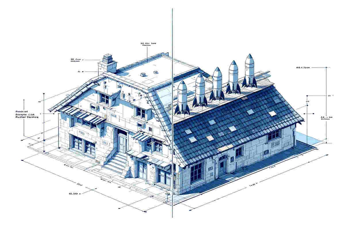 how many rockets for stone home roof