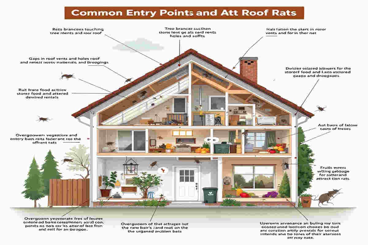 what causes house roof rats