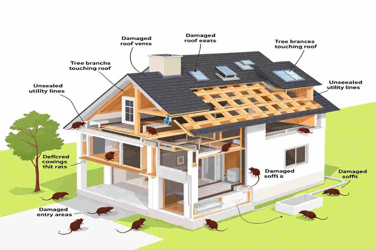 what causes house roof rats