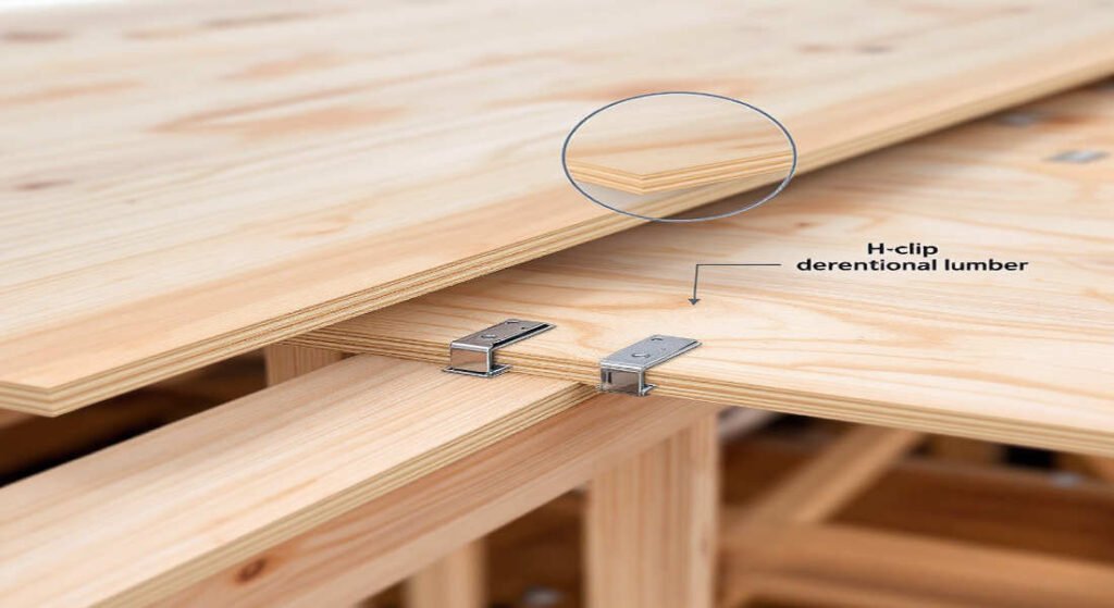 are h-clips required for house roof sheathing
