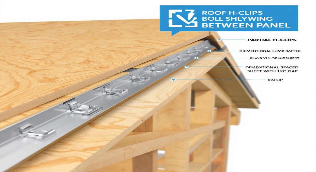 are h-clips required for house roof sheathing