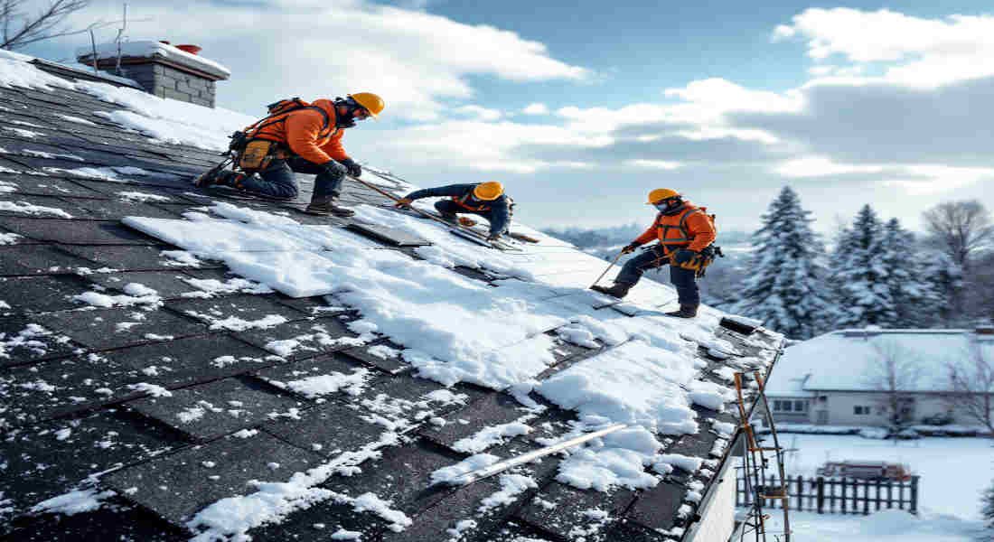 can you install a new house roof in the winter