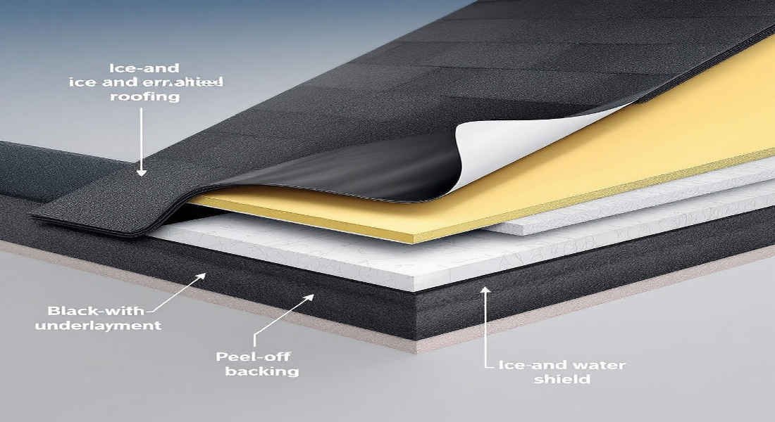 how to tell if a house roof has ice and water shield