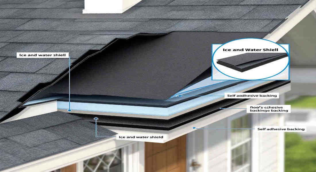 how to tell if a house roof has ice and water shield