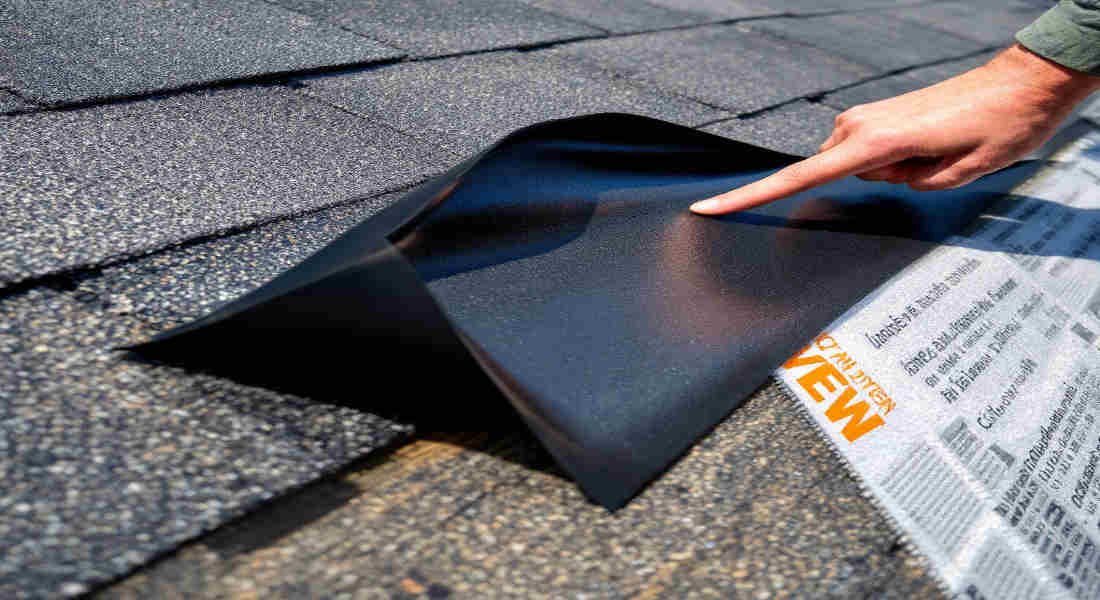 how to tell if a house roof has ice and water shield