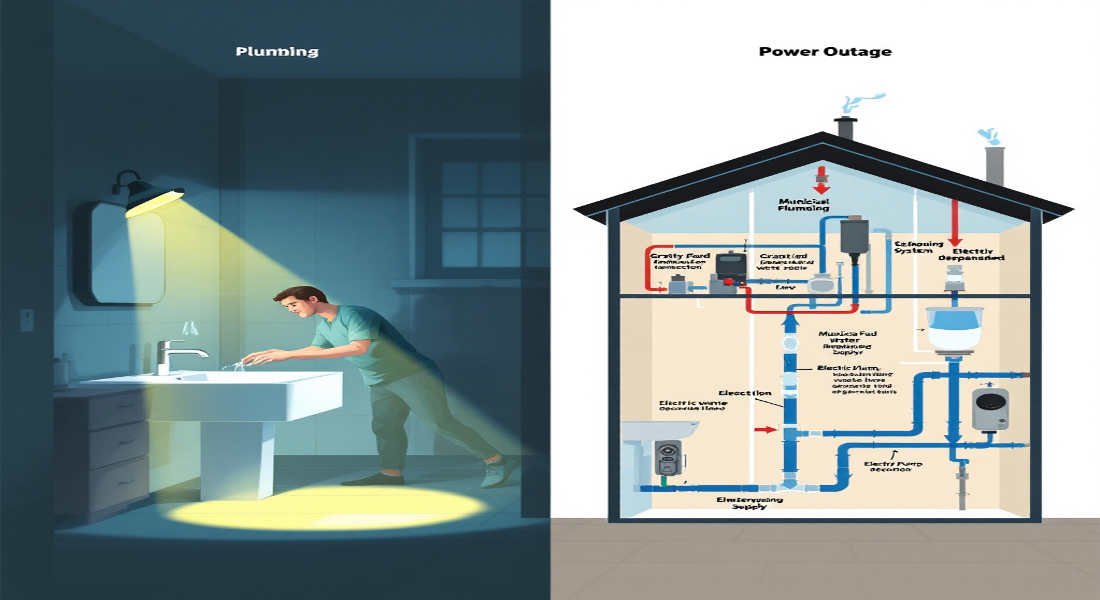does home plumbing work during a power outage