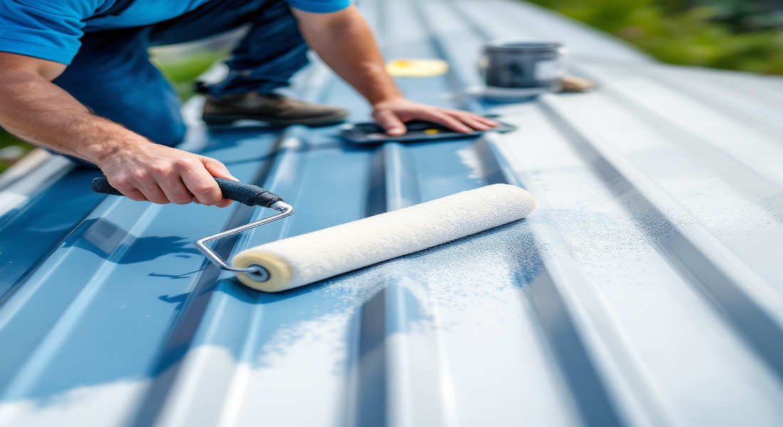 can you paint aluminum house roof