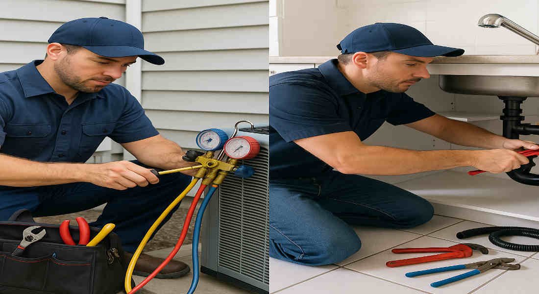 does hvac or home plumbing pay more