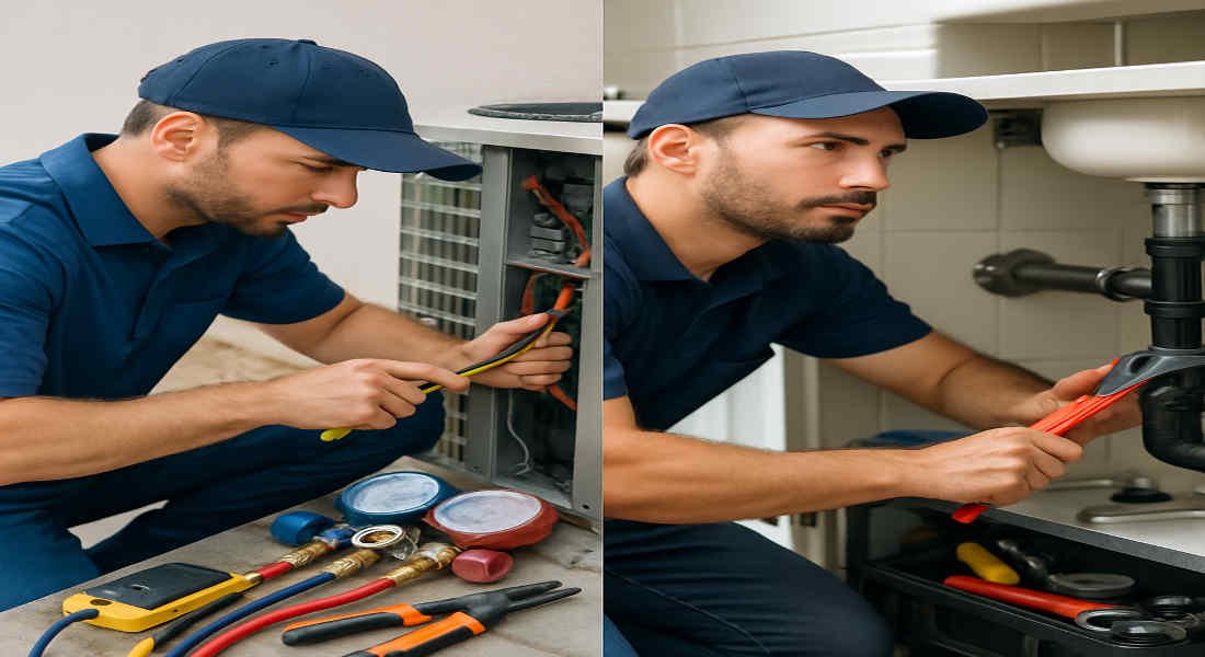 does hvac or home plumbing pay more