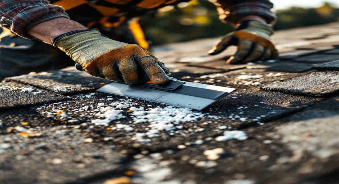 how to get paint off house roof shingles