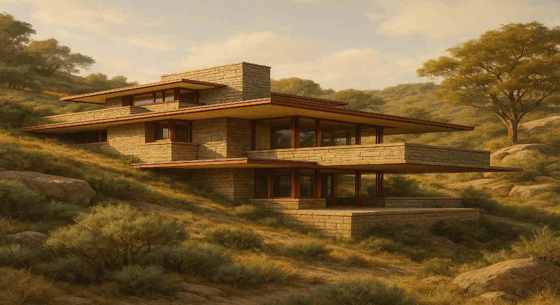 what was the basic principle of frank lloyd wright's organic architecture