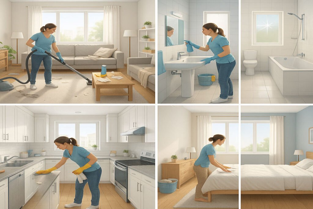 how to clean your house in one day