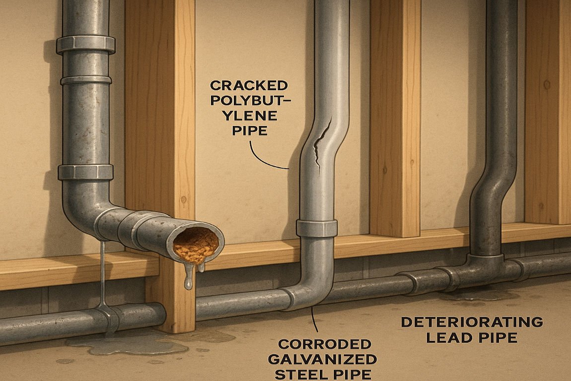 what type of plumbing is not good in a house