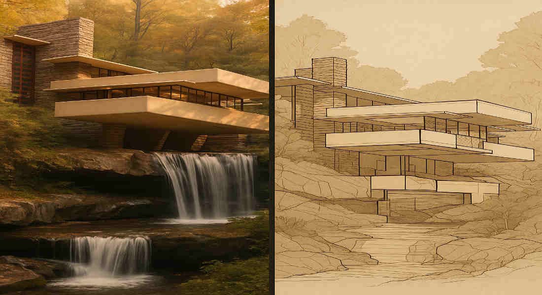 what was the basic principle of frank lloyd wright's organic architecture