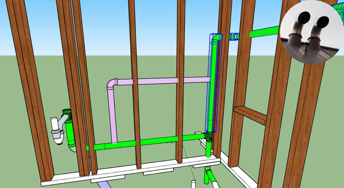 does a home plumbing vent pipe have to be straight