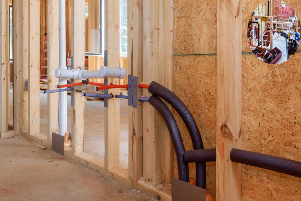 what is rough in home plumbing