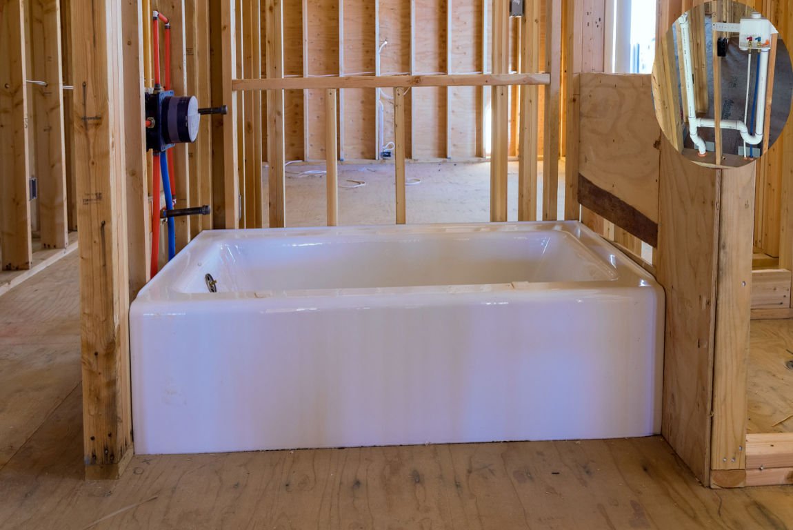 what is rough in home plumbing