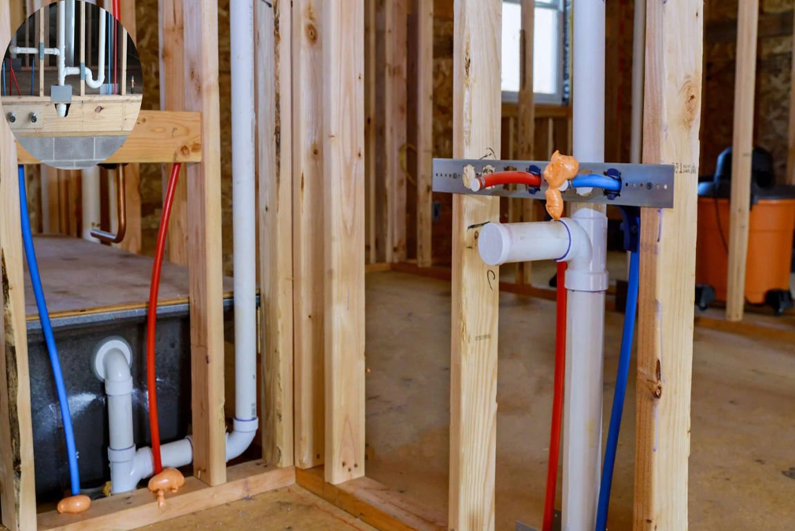 what is rough in home plumbing