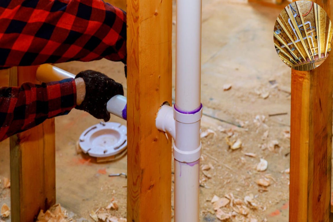 what is rough in home plumbing
