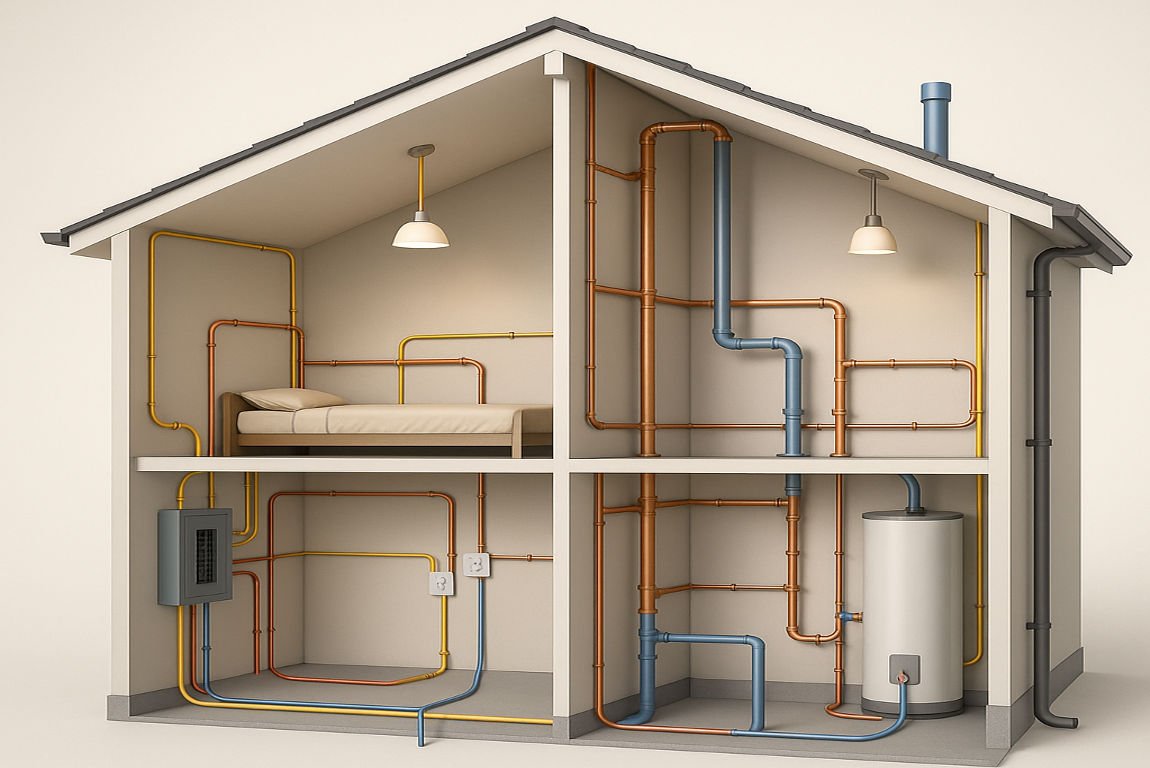what is an house electrical plumbing