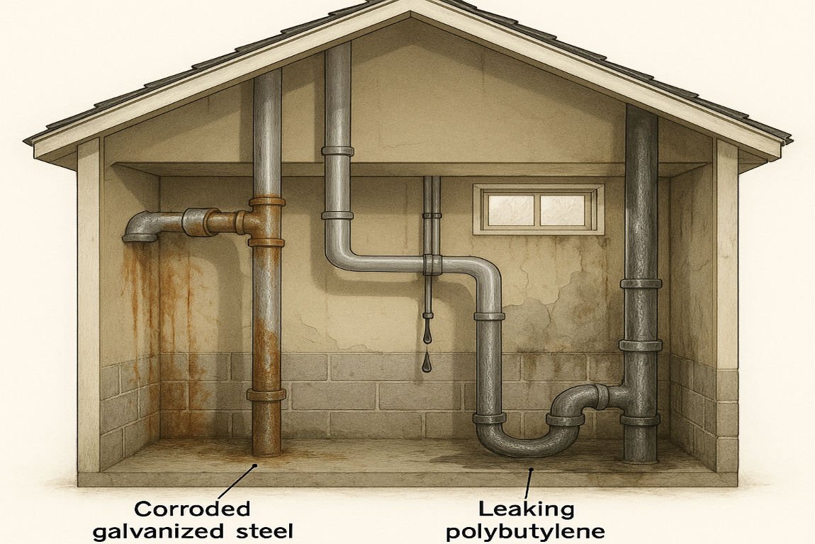what type of plumbing is not good in a house