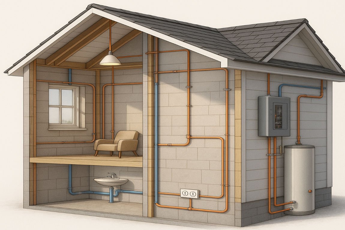 what is an house electrical plumbing