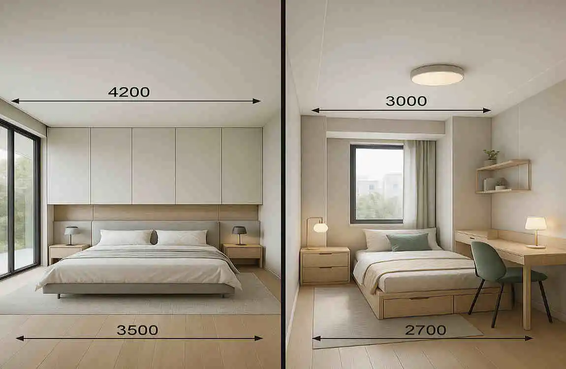 What Is the Standard Size of a Bedroom? Essential Room Dimensions for Modern House Designs