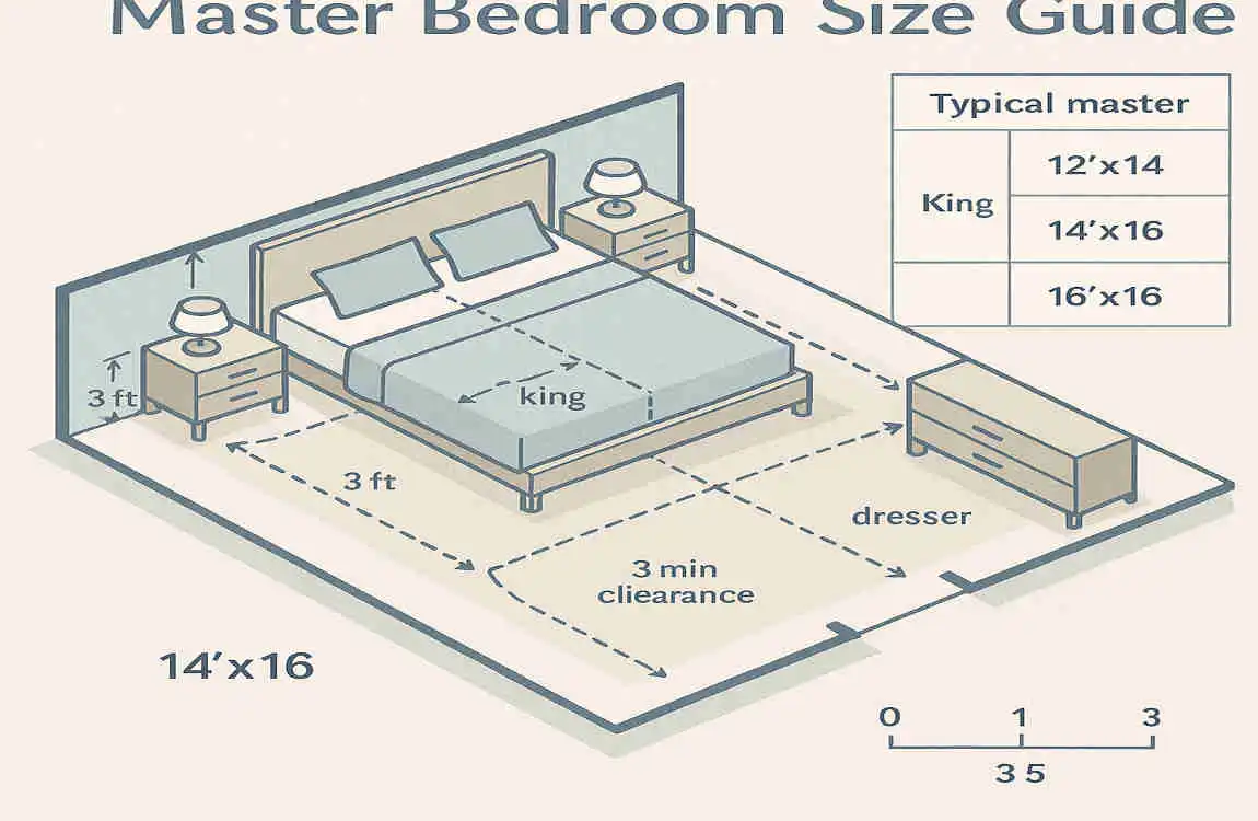 Master Bedroom Size Guide style: What Is the Typical Size for a Spacious House Retreat?