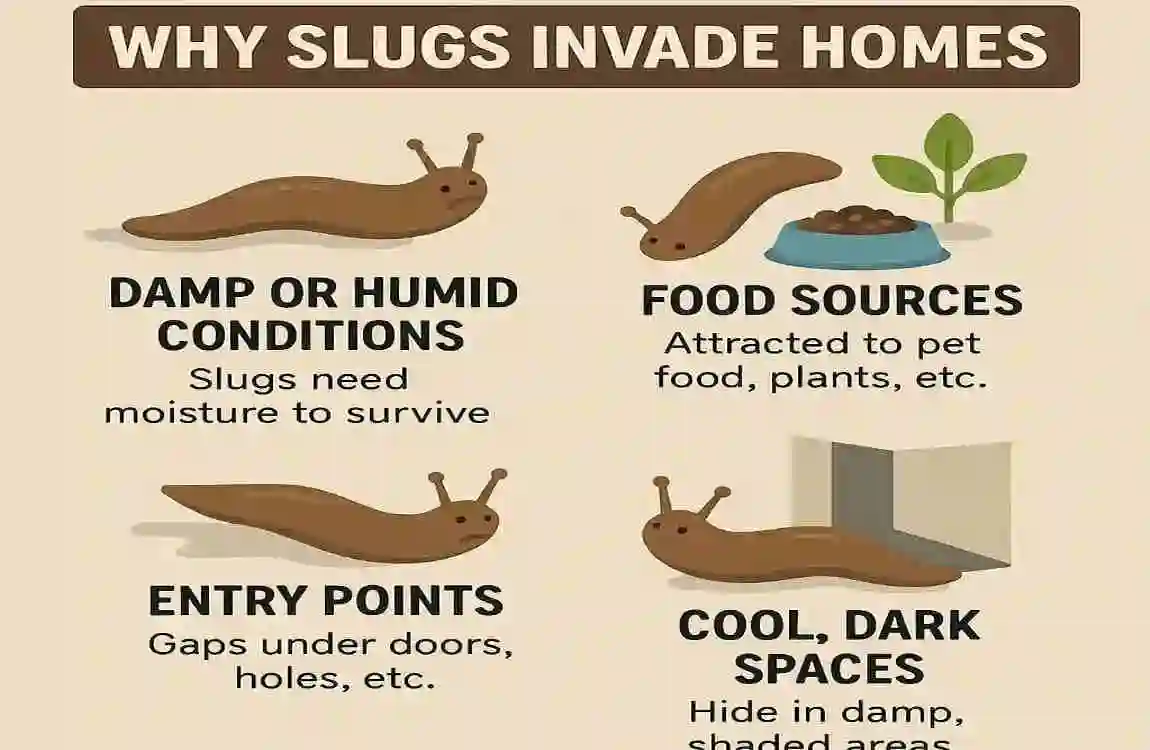 why do i keep getting slugs in my house