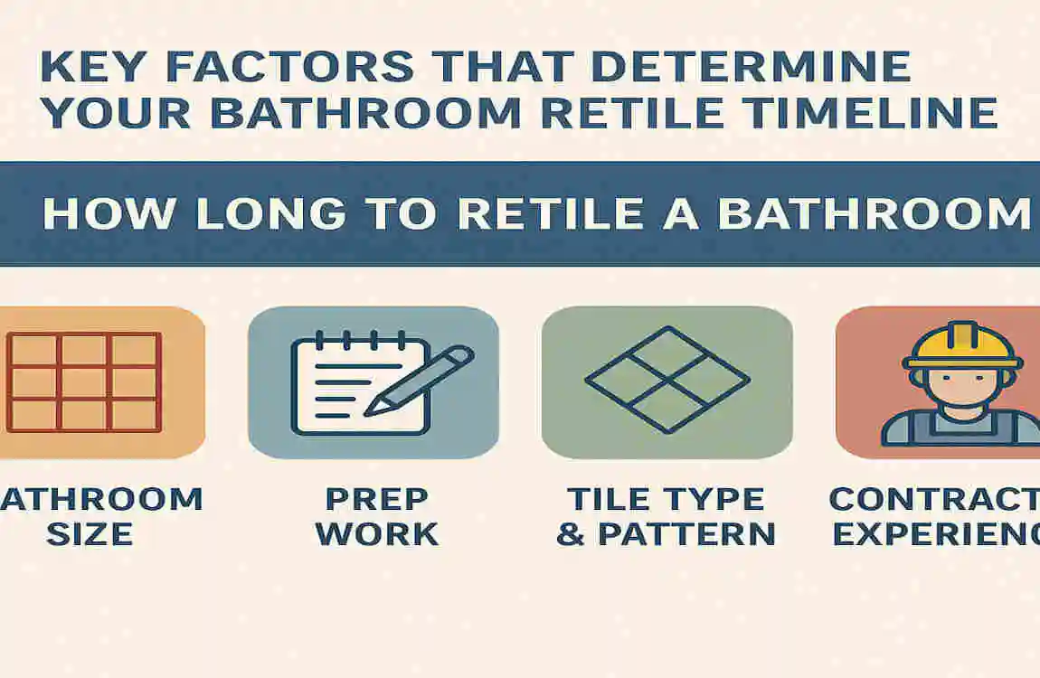 how long to retile a bathroom