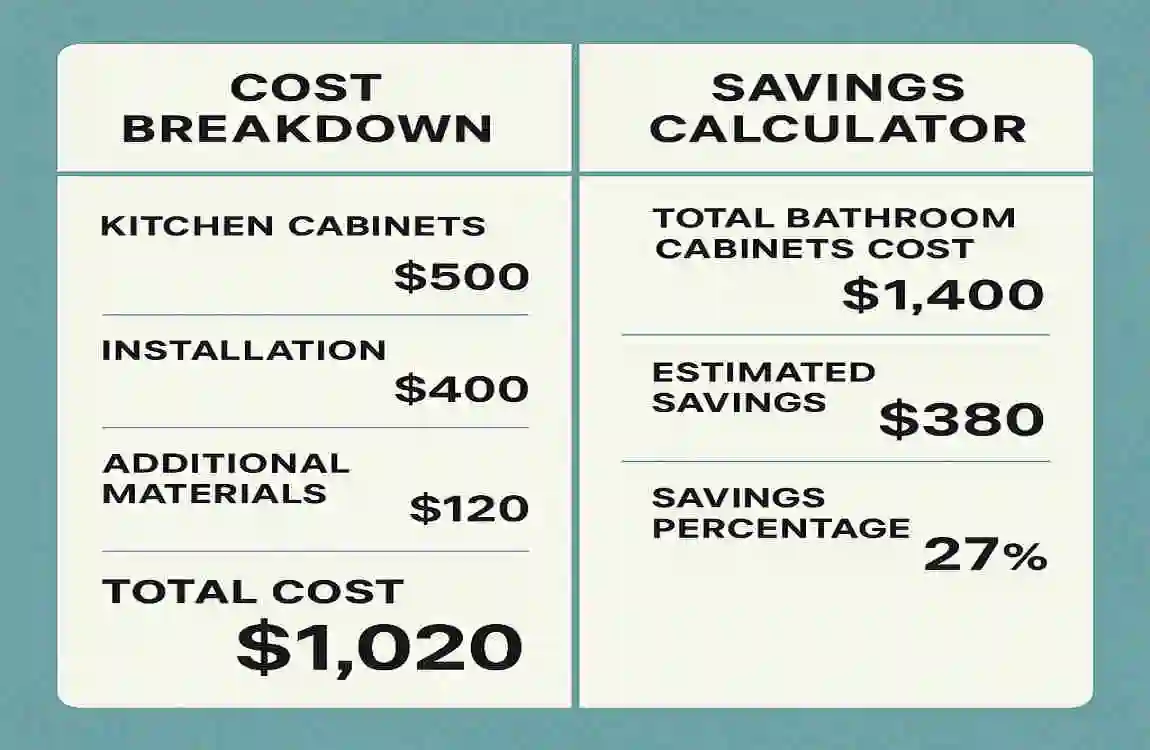 can you use kitchen cabinets in a bathroom