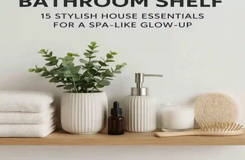 what to put on a bathroom shelf