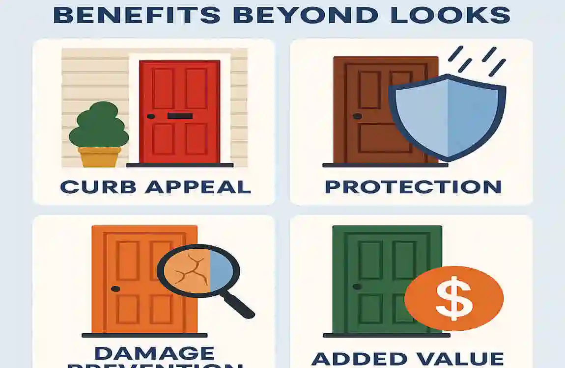 how to paint a house door
