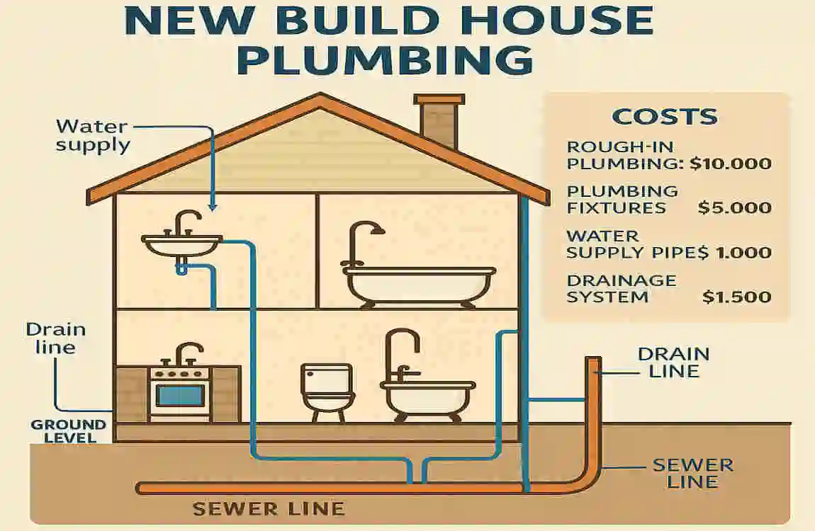 new build house plumbing cost