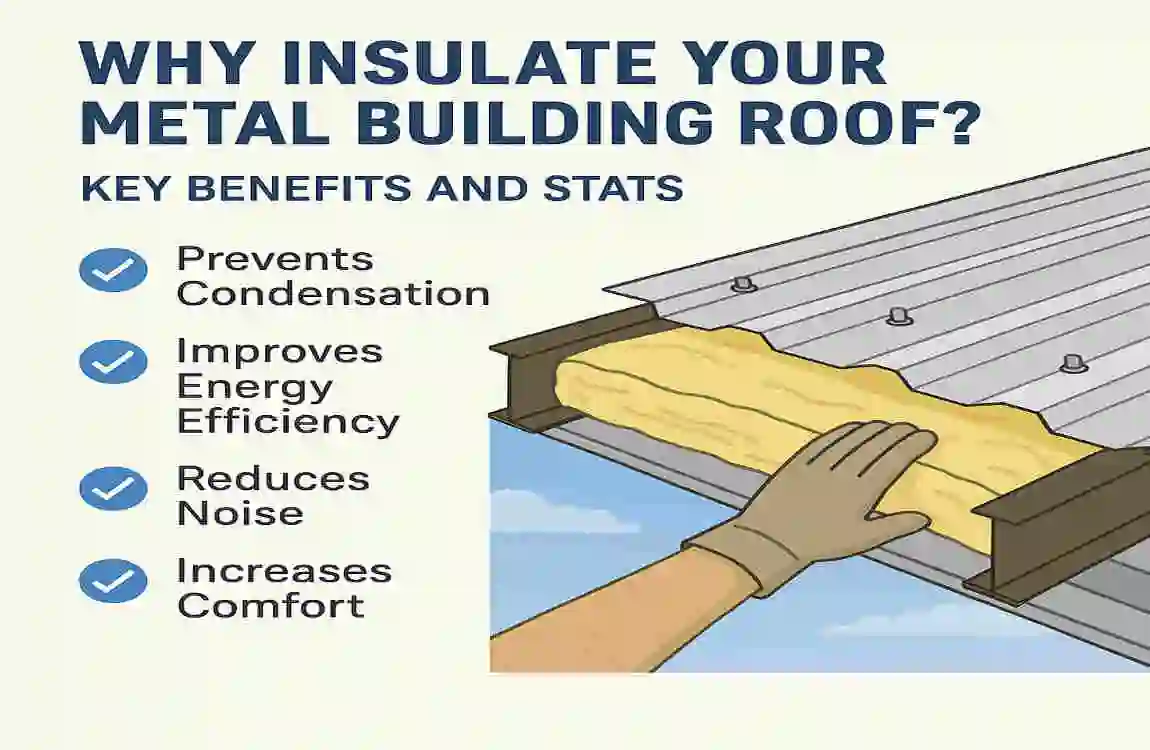 how to insulate a metal building roof
