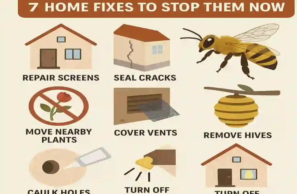 why do bees keep coming in my house