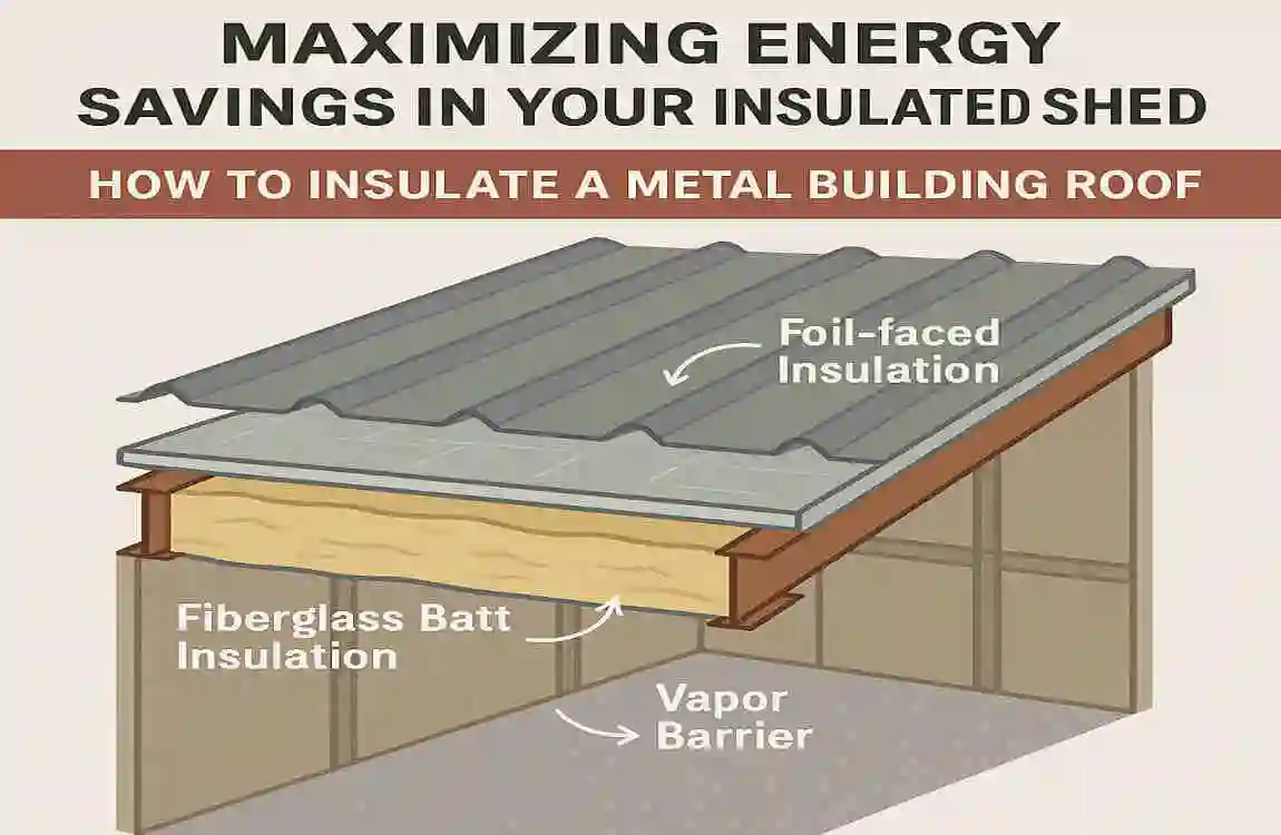 how to insulate a metal building roof