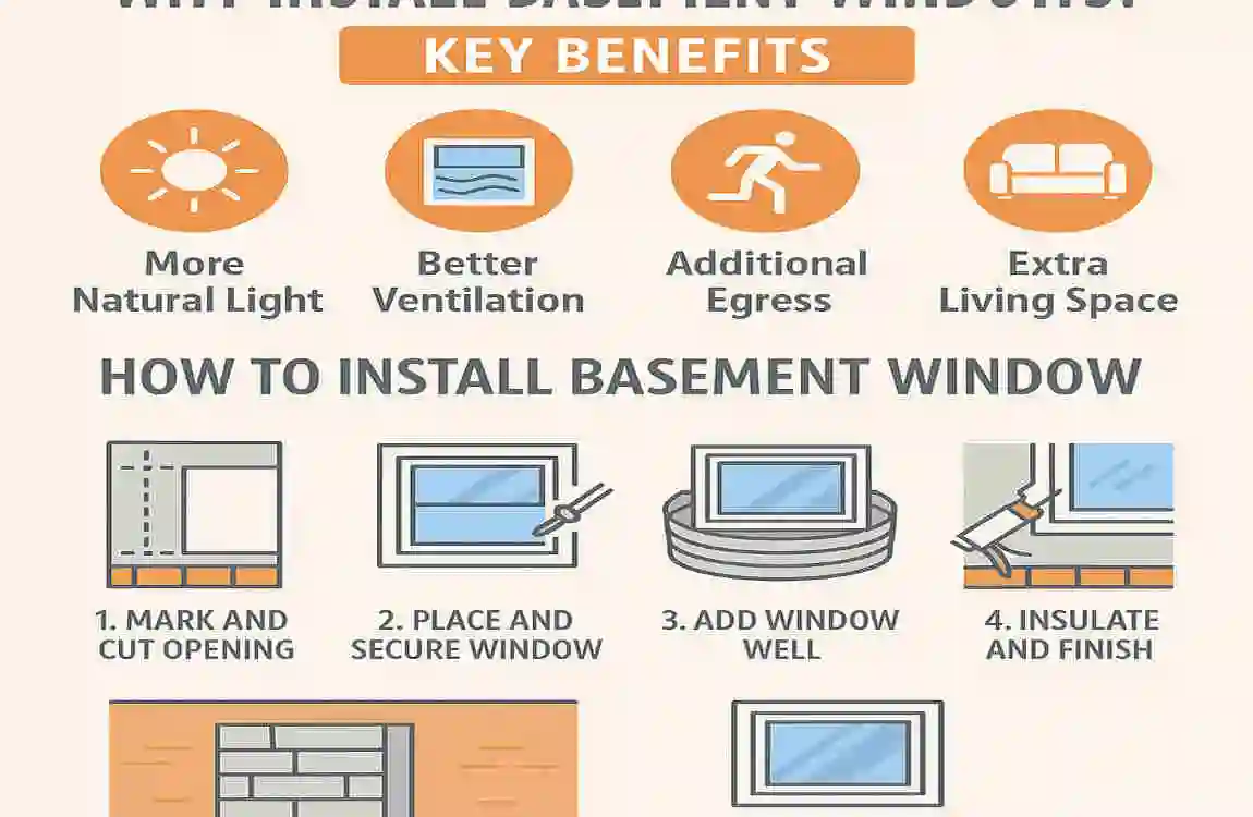 how to install basement window