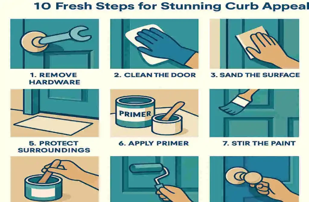 how to paint a house door