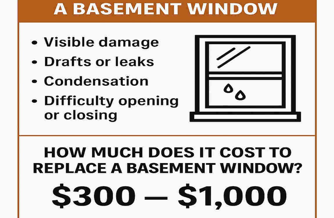 how much does it cost to replace a basement window