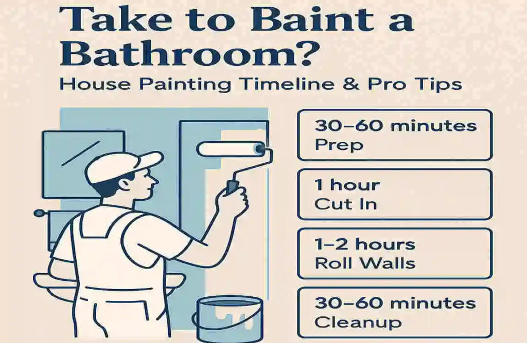 how long does it take to paint a bathroom