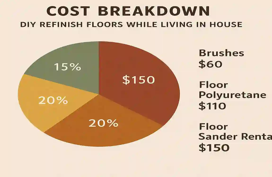 how to refinish floors while living in house