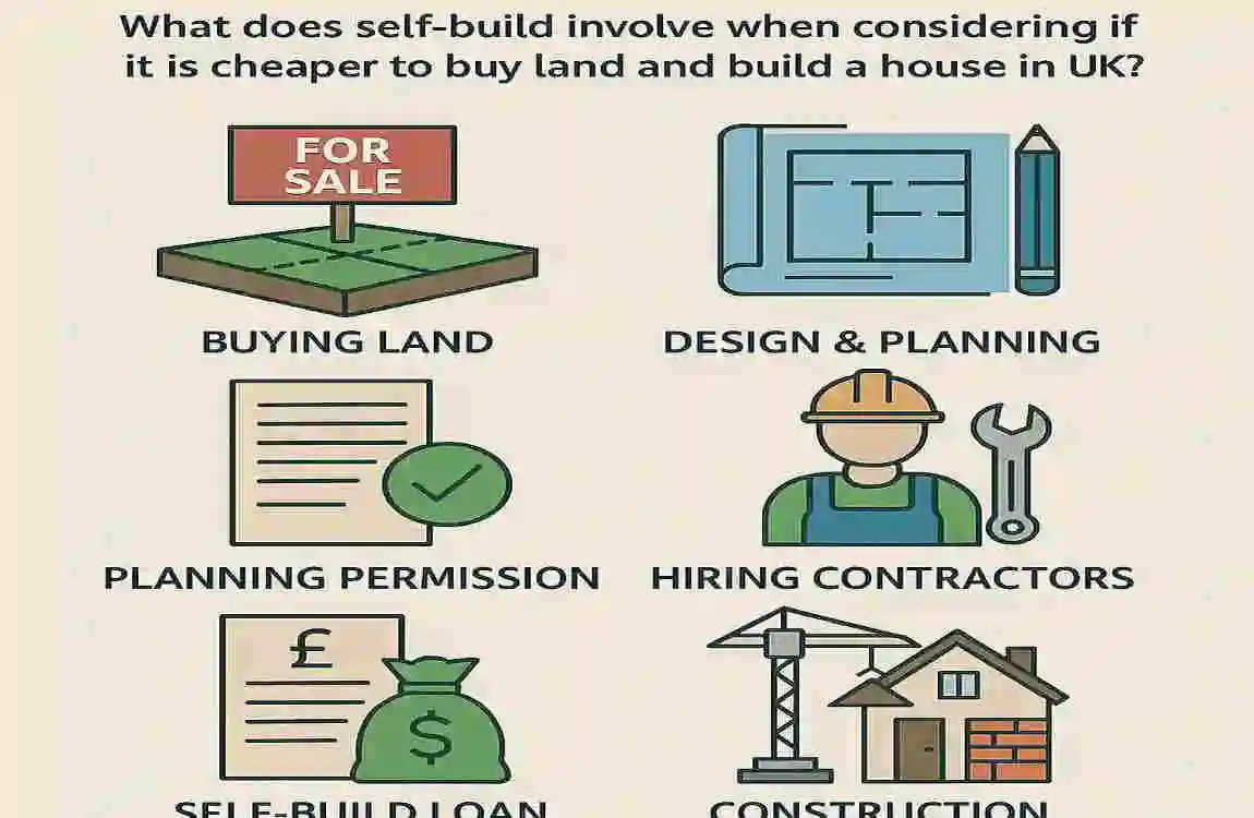 is it cheaper to buy land and build a house uk