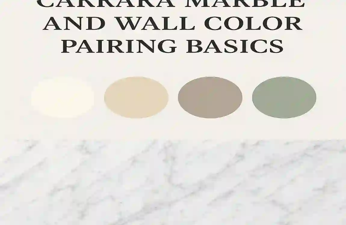 what color to paint a carrara marble bathroom