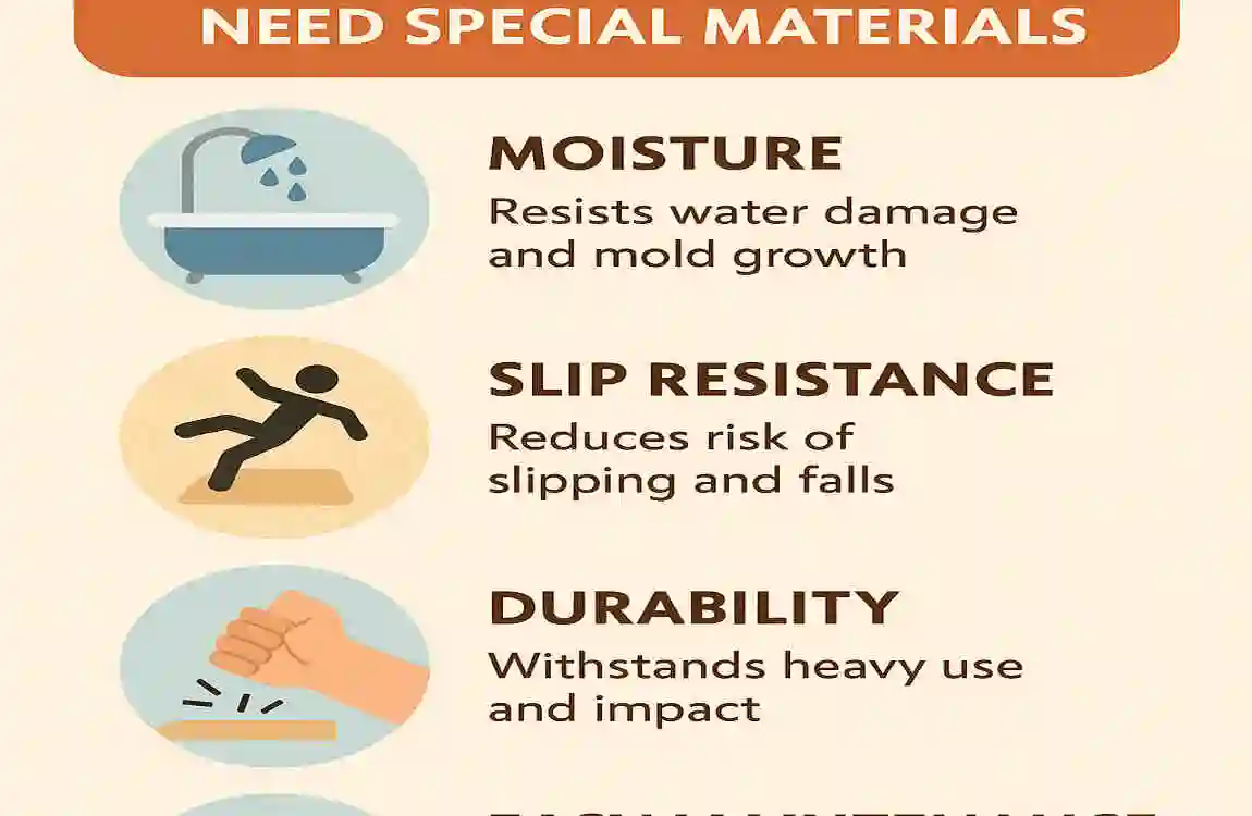 what type of floor is best in a bathroom?