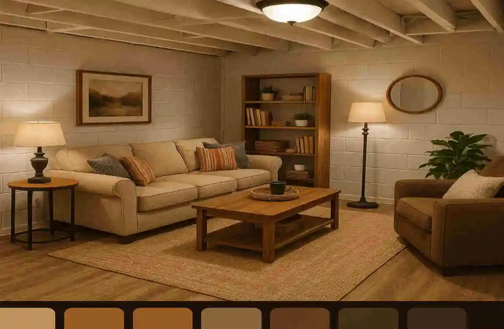 basement furniture ideas on a budget